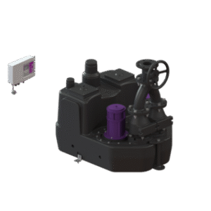 200 L lift. stat. Duo, SPF 1400-S3, Cast-iron shut-off val