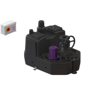 200 L lift. stat. Mono, SPF 1500-S3,Cast-iron shut-off val