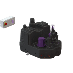 200 L lift. stat. Duo, SPF 1500-S3, shut-off valve