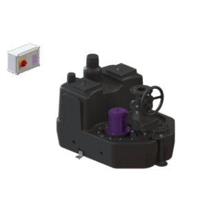 200 L lift. stat. Mono, SPF 4500-S3,Cast-iron shut-off val