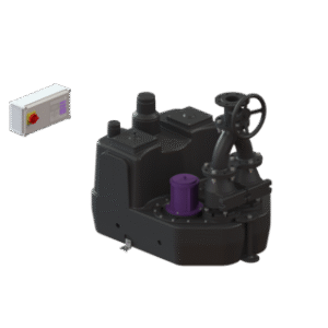 200 L lift. stat. Duo, SPF 3000-S3,Cast-iron shut-off val.