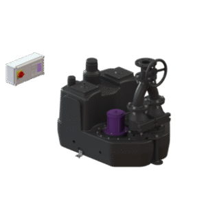 200 L lift. stat. Duo, SPF 4500-S3, Cast-iron shut-off val