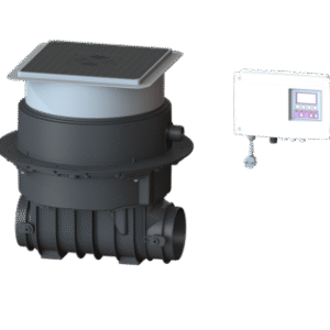 Ecolift w/o socket, Floor slab, black