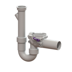 Backwater Valve Staufix Siphon, DN50, Washing machine, Type 5