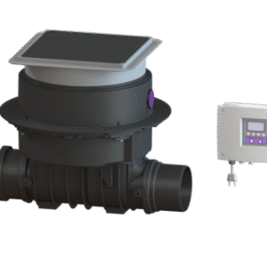 Otomatik Geri Akış Vanası DN 150, Zemin Betonu Montajı, Siyah Kapaklı