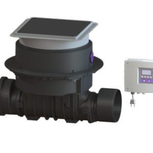 Otomatik Geri Akış Vanası DN 200, Zemin Betonu Montajı, Siyah Kapaklı